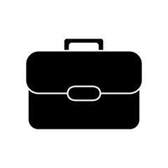 briefcase icon over white background vector illustration