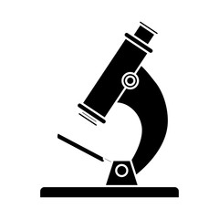 microscope tool icon over white background vector illustration