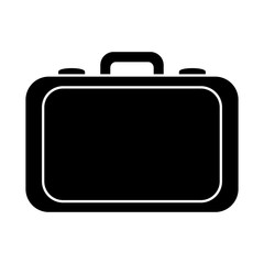 briefcase icon over white background vector illustration
