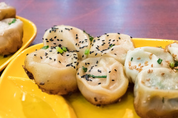 fried dumplings, shanghai delicacy