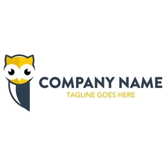 Unique Owl Logo Template