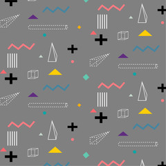 Obraz premium Geometric Elements Flat Pattern.