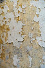 Old Real Wall grunge texture paint, yellow tones, vertical II