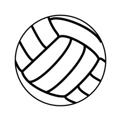 Voleyball ball symbol icon vector illustration graphic design