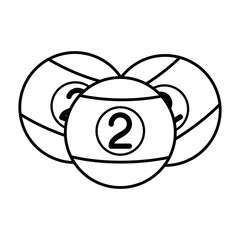Pool sport game icon vector illustration graphic design