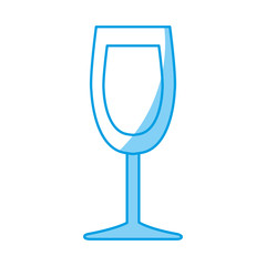 champagne glass icon over white background vector illustration