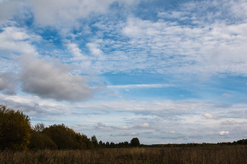 The sky and clouds