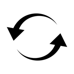 arrowa in circle shape icon over white background vector illustration