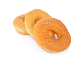 donuts on white background