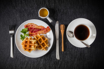ワッフル　ベルギー料理　Waffle Belgium dish
