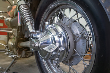 Rear motorcycle wheel drive shaft