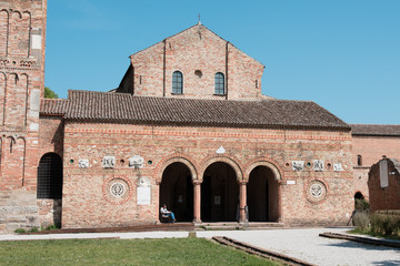 Pomposa Abbey. Ravenna. Walk in ancient art