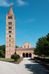 Pomposa Abbey. Ravenna. Walk in ancient art