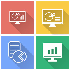 Business report - vector icon.