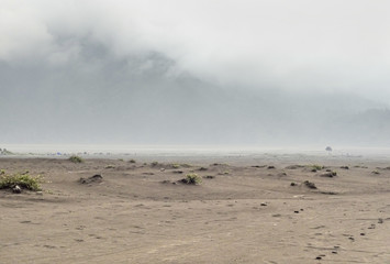 Landscape around Mount Bromo in Java