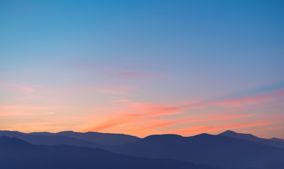 Tranquil Scene with amazing mountain landscape