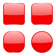 Red buttons. Matted icons