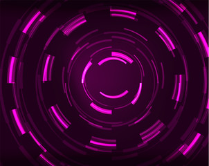 Neon circles abstract background