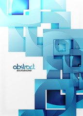 Vector square template background