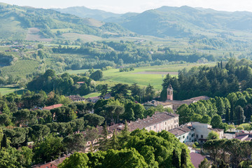 Fototapeta na wymiar Brisighella, one of the most beautiful villages in italy.