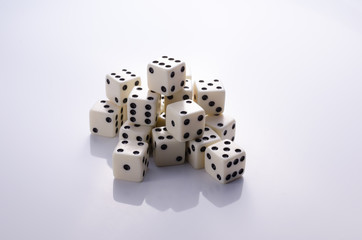 Dice on a light background