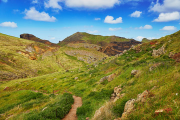 Fototapeta na wymiar Beautiful landscape of Ponta de Sao Lourenco on the Eastern coast of Madeira island