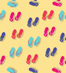 colorful flip flops pattern