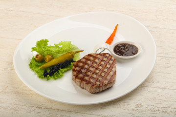 Grilled beef steak
