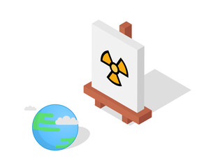 Easel vector illustration