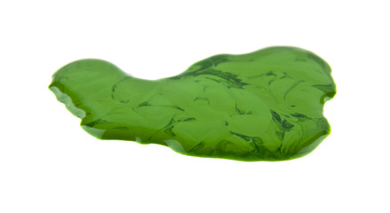 green spots of nail Polish