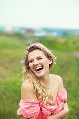 Fototapeta premium outdoor portrait of a beautiful woman