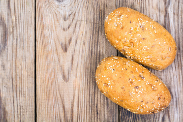 Whole-wheat bread with seeds of flax, sunflower, chia