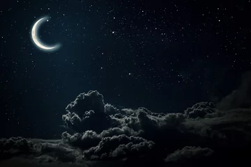 Foto op Plexiglas Nacht nachtelijke hemel