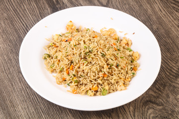 Fried rice with prawn