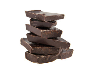 Chocolate isolated on white background