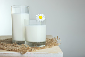 Two glasses of milk