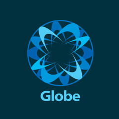 vector logo globe