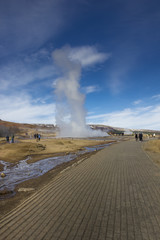 Ausbruch Strokkur, Island