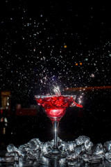 Cocktail with a spray