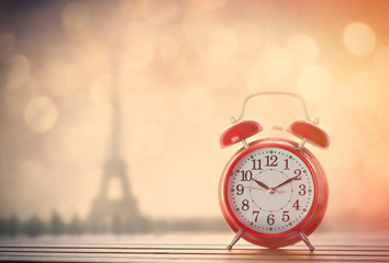 Alarm clock and Eiffel Tower