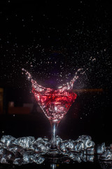 Cocktail with a spray