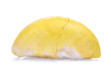 yellow durian ,king of fruits and tropical fruit isolated on white background