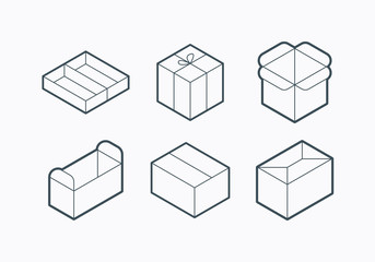 Outline Style Packaging Icon