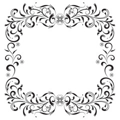 Vintage floral frames vector design elements