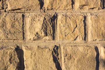 Stones block wall