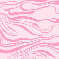 Vector marbling background in pink colors square composition