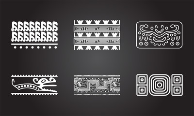 Fototapeta premium American Indians National Ethnic symbols