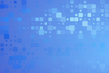 Pale and dark blueglowing various tiles background