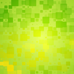 Green yellow shades glowing rounded tiles background