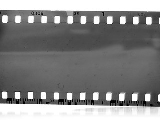 vintage 35mm black-and-white negative film  
